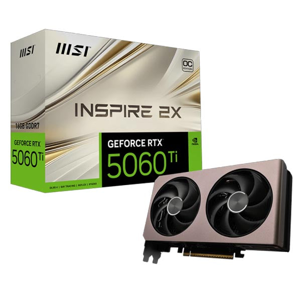 MSI GeForce RTX 5060 Ti 16G INSPIRE 2X OC Graphics Card – TechCure India