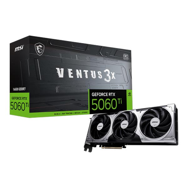 MSI GeForce RTX 5060 Ti 16G VENTUS 3X OC Graphics Card – TechCure India