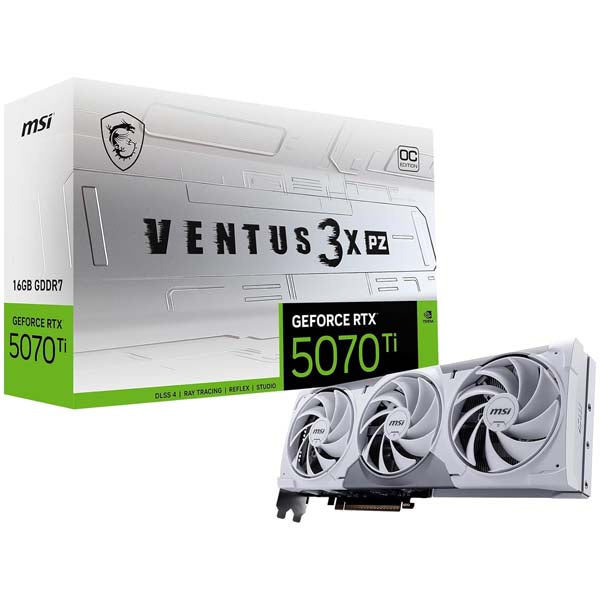 MSI GeForce RTX 5070 Ti 16GB VENTUS 3X PZ OC Graphics Card – TechCure India