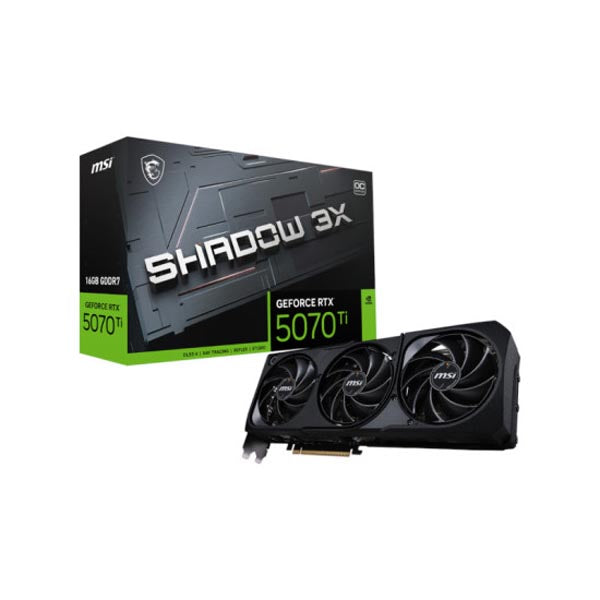 MSI GeForce RTX 5070 Ti Shadow 3X OC 16GB GDDR7 Graphic Card – TechCure India