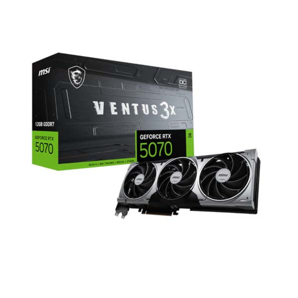 MSI GeForce RTX 5070 Ventus 3X OC 12GB GDDR7 Graphic Card – TechCure India