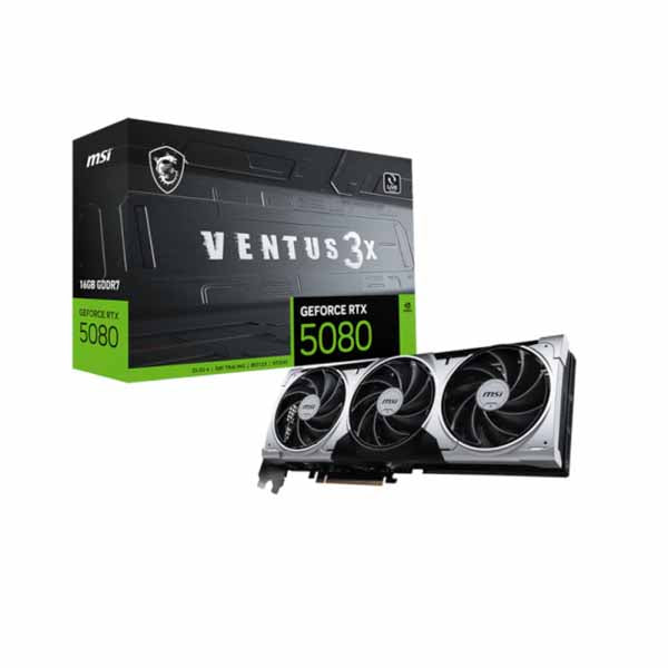 MSI GeForce RTX 5080 Ventus 3X Plus 16GB GDDR7 Graphics Card – TechCure India