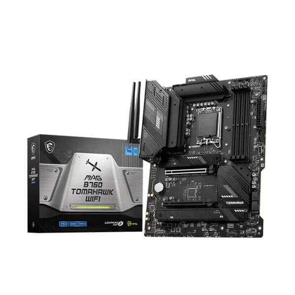 MSI MAG B760 Tomahawk WIFI Intel Motherboard Supports Intel 12th , 13th & 14th Gen Processors – TechCure India