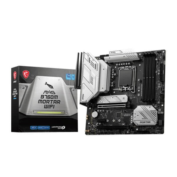 MSI MAG B760M Mortar WIFI Intel Motherboard Supports Intel 12th , 13th & 14th Gen Processors – TechCure India
