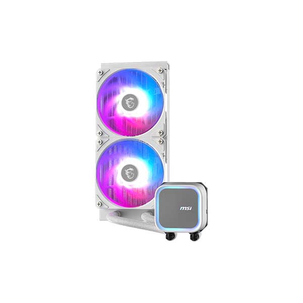 MSI MAG CORELIQUID A13 240mm ARGB AIO Liquid CPU Cooler (White) – TechCure India
