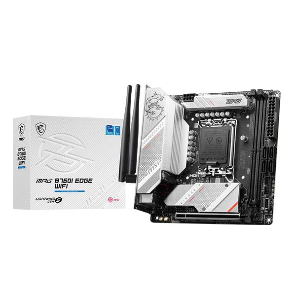 MSI MPG B760I EDGE WIFI LGA 1700 DDR5 Mini ITX Motherboard Supports Intel 12th , 13th & 14th Gen Processors – TechCure India
