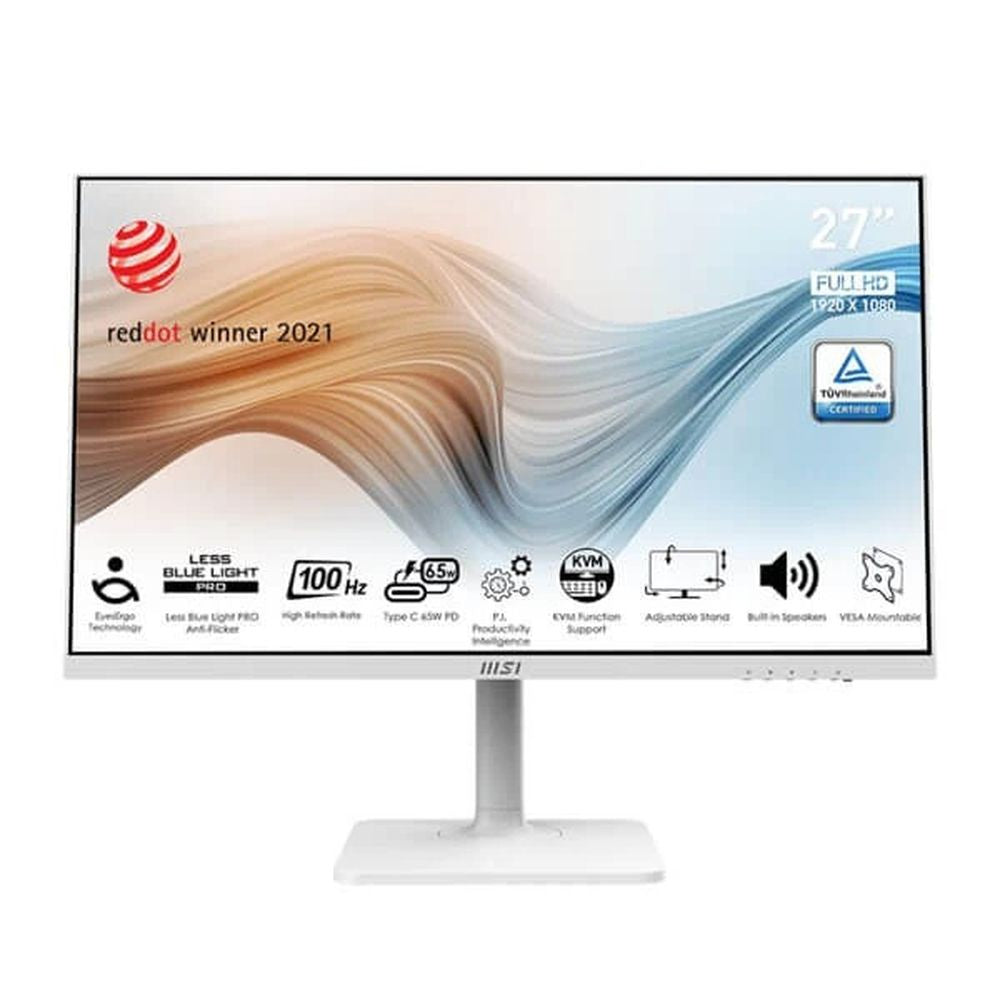 MSI Modern MD272XPW 27 Inch FHD 100Hz IPS Panel 108% SRGB 1MS Adaptive Freesync IPS Gaming Monitor