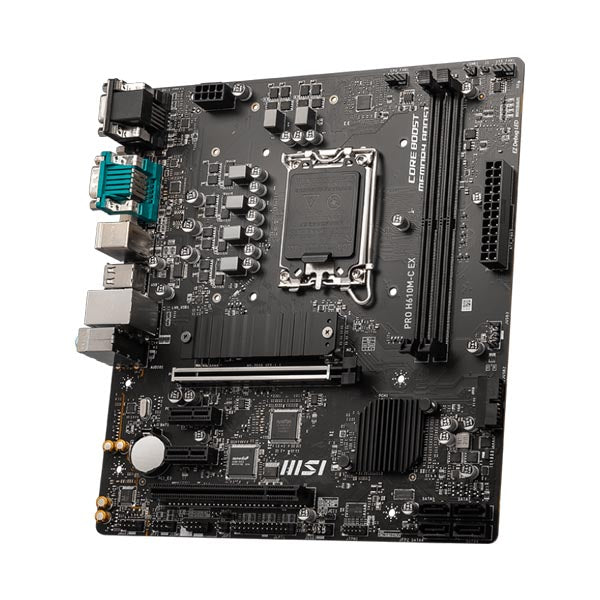MSI PRO H610M-C EX DDR5 LGA 1700 M-ATX Motherboard – TechCure India