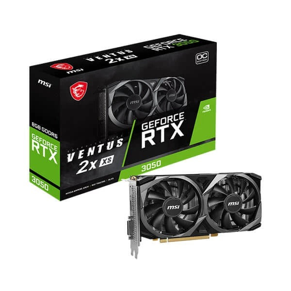 MSI RTX 3050 Ventus 2X XS OC 8GB Graphics Card – TechCure India