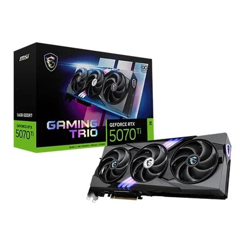MSI RTX 5070 Ti Gaming Trio OC 16GB GDDR7 Graphics Card – TechCure India