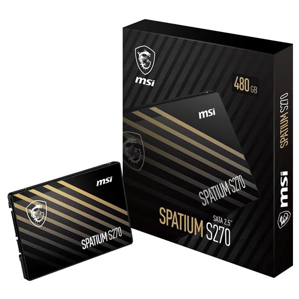 MSI SPATIUM S270 SATA 2.5 480GB Internal Solid State Drive – TechCure India