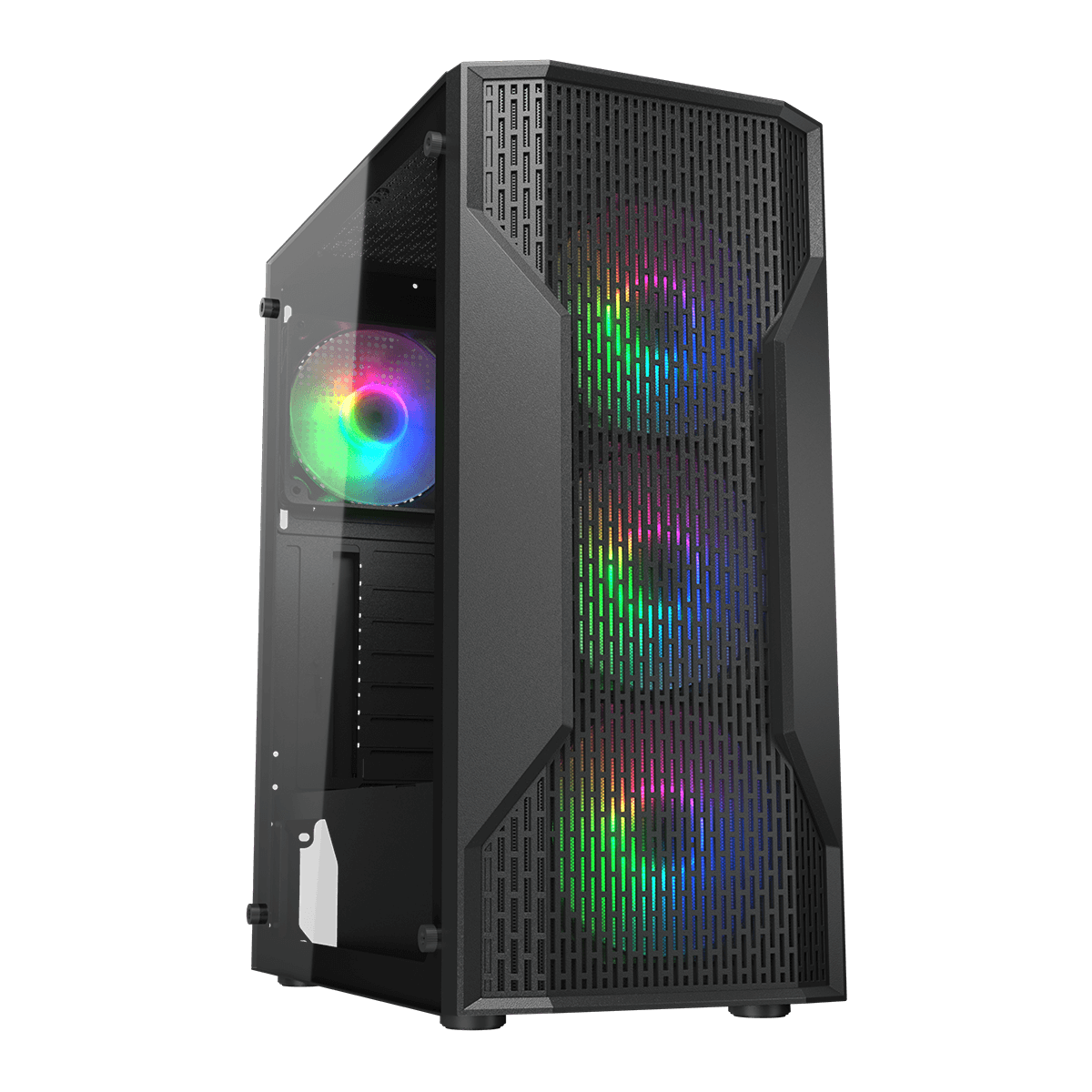 Cougar MX110 RGB Mid Tower Cabinet CGR-2BD2B-RGB – TechCure India