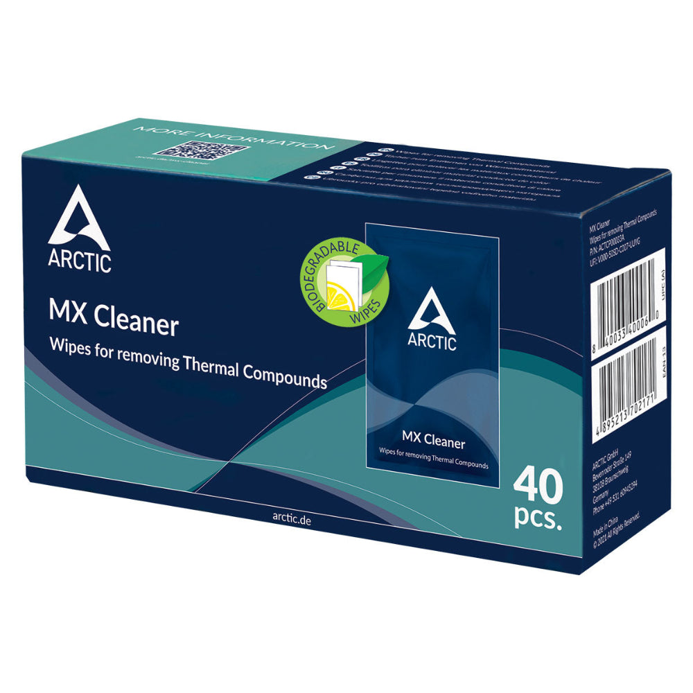 ARCTIC MX Cleaner Thermal Compounds Removing Wipes ( 40 Pieces ) – TechCure India