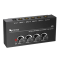 FIFINE N5 Four Channel Line Mixer With Individual Volume Controls
