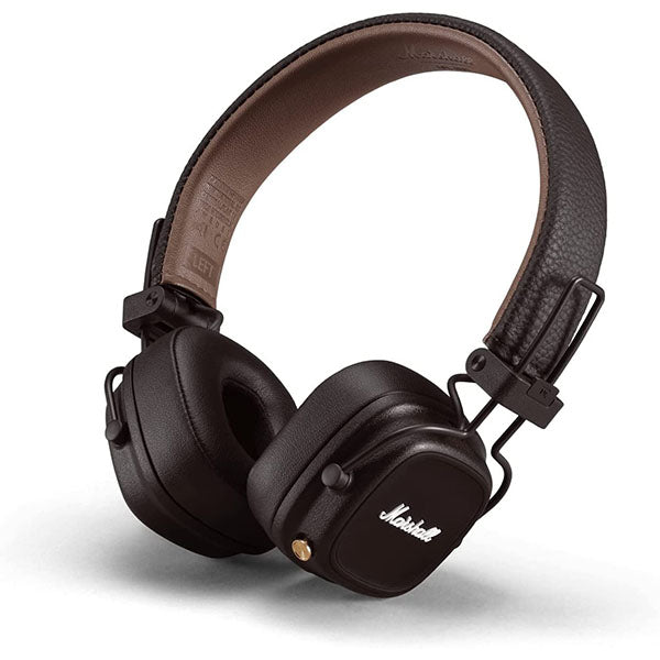 Marshall Major IV Wireless Bluetooth On Ear Headphone (Brown) – TechCure India