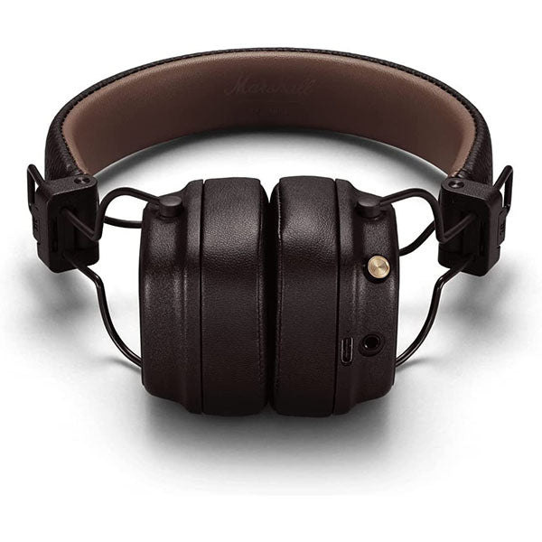 Marshall Major IV Wireless Bluetooth On Ear Headphone (Brown) – TechCure India