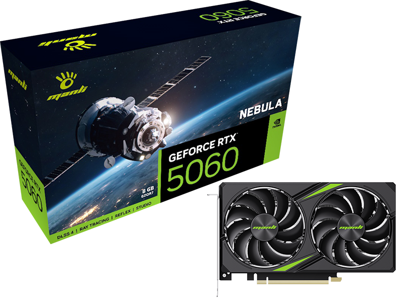 Manli Nebula GeForce RTX 5060 8GB GDDR7 Graphics Card – TechCure India