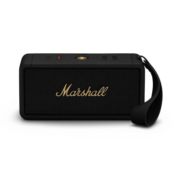 Marshall Middleton Portable Bluetooth Speaker (Black & Brass) – TechCure India