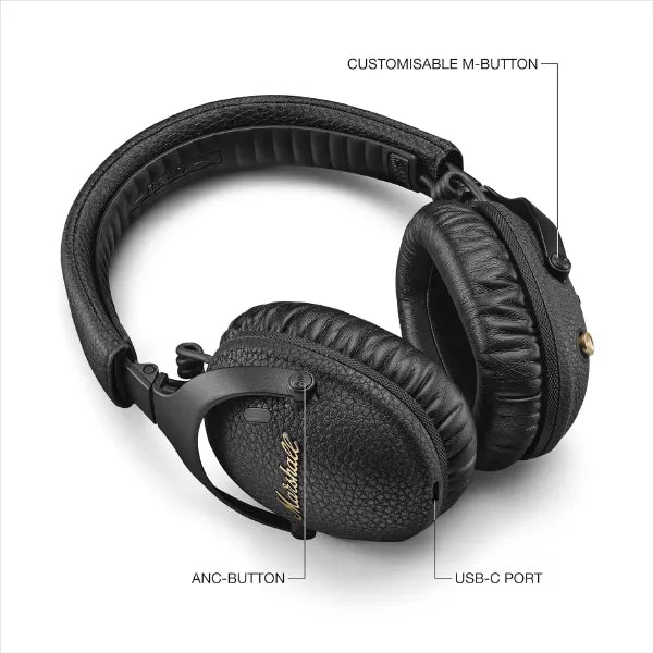 Marshall Monitor III Active Noise Canceling Over-Ear Bluetooth Headphones – TechCure India