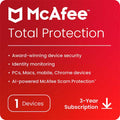 McAfee Total Protection Security Antivirus | 1 Device, 3 Year | Email Delivery – TechCure India