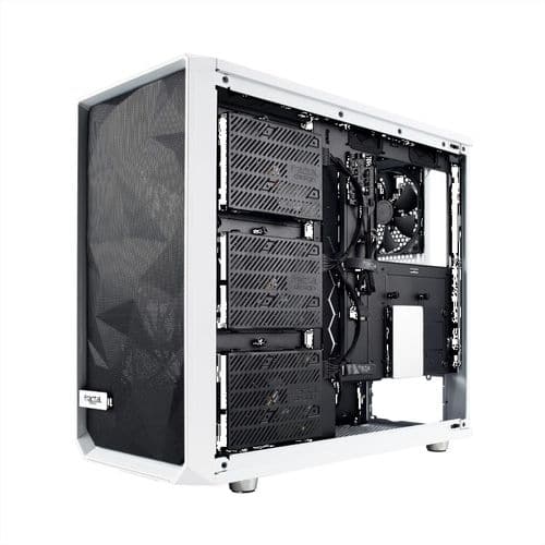 FRACTAL DESIGN Meshify S2 Clear EATX Mid Tower Cabinet (White) - 3