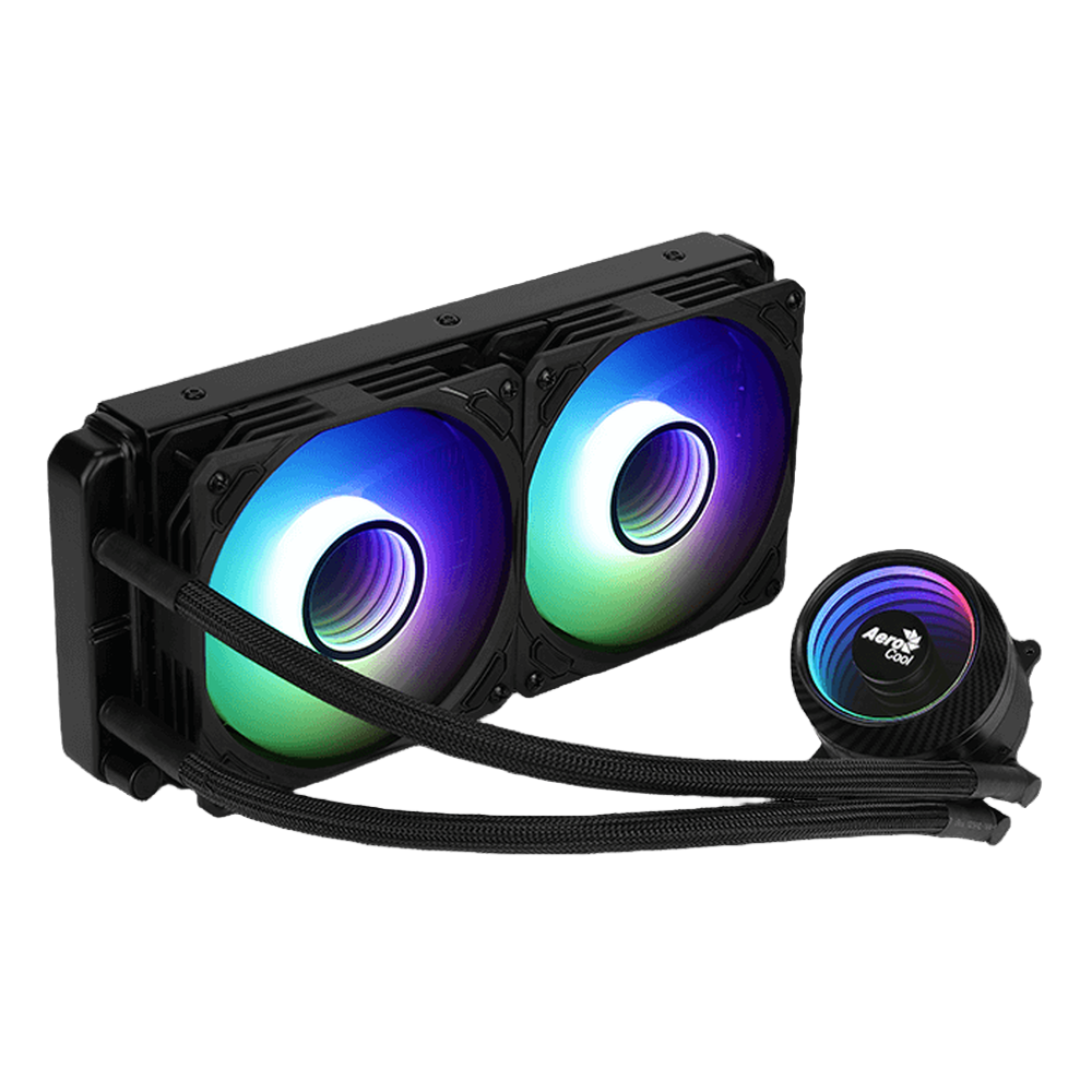 AEROCOOL Mirage L240 ARGB CPU Liquid Cooler (Black) - 2
