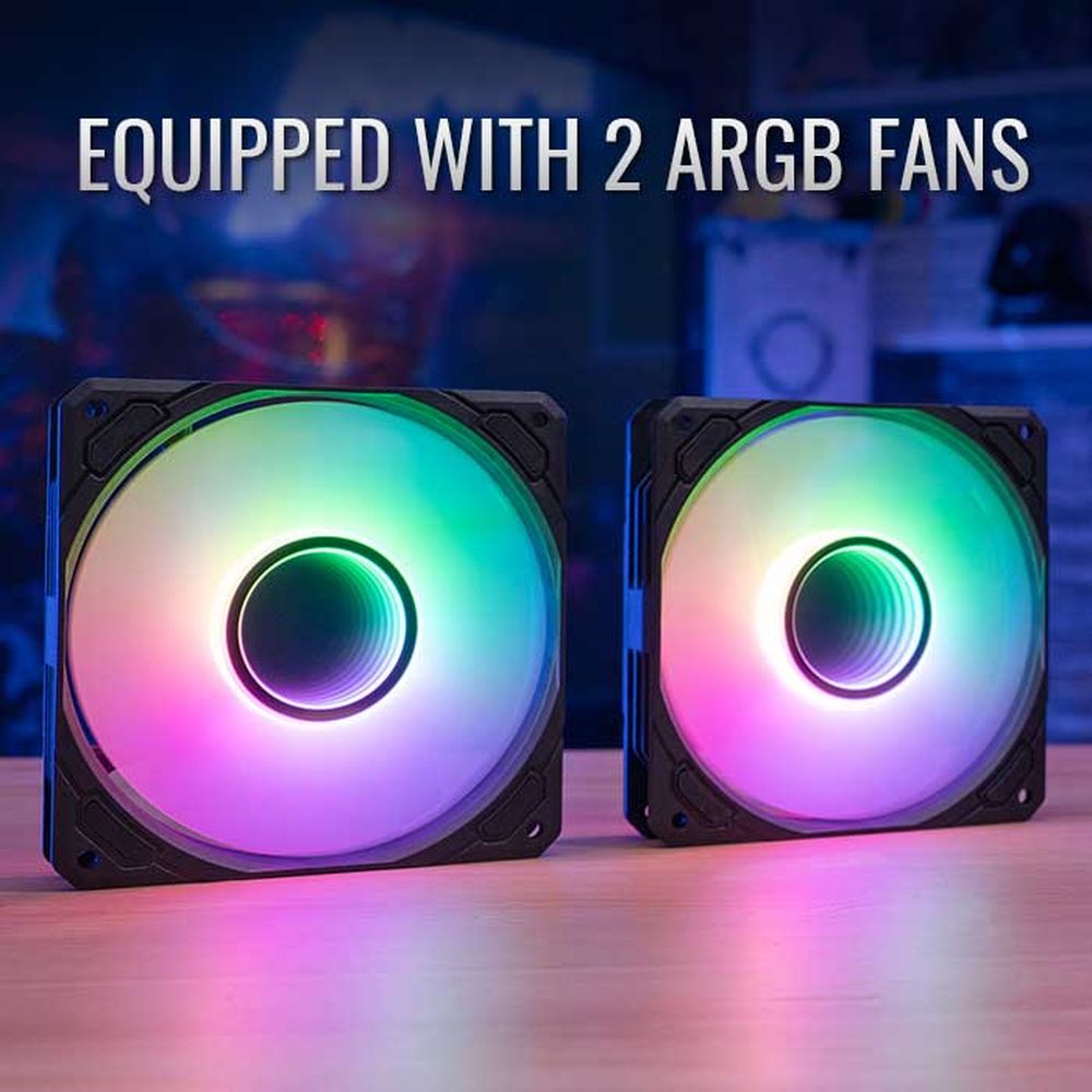 AEROCOOL Mirage L240 ARGB CPU Liquid Cooler (Black) - 4