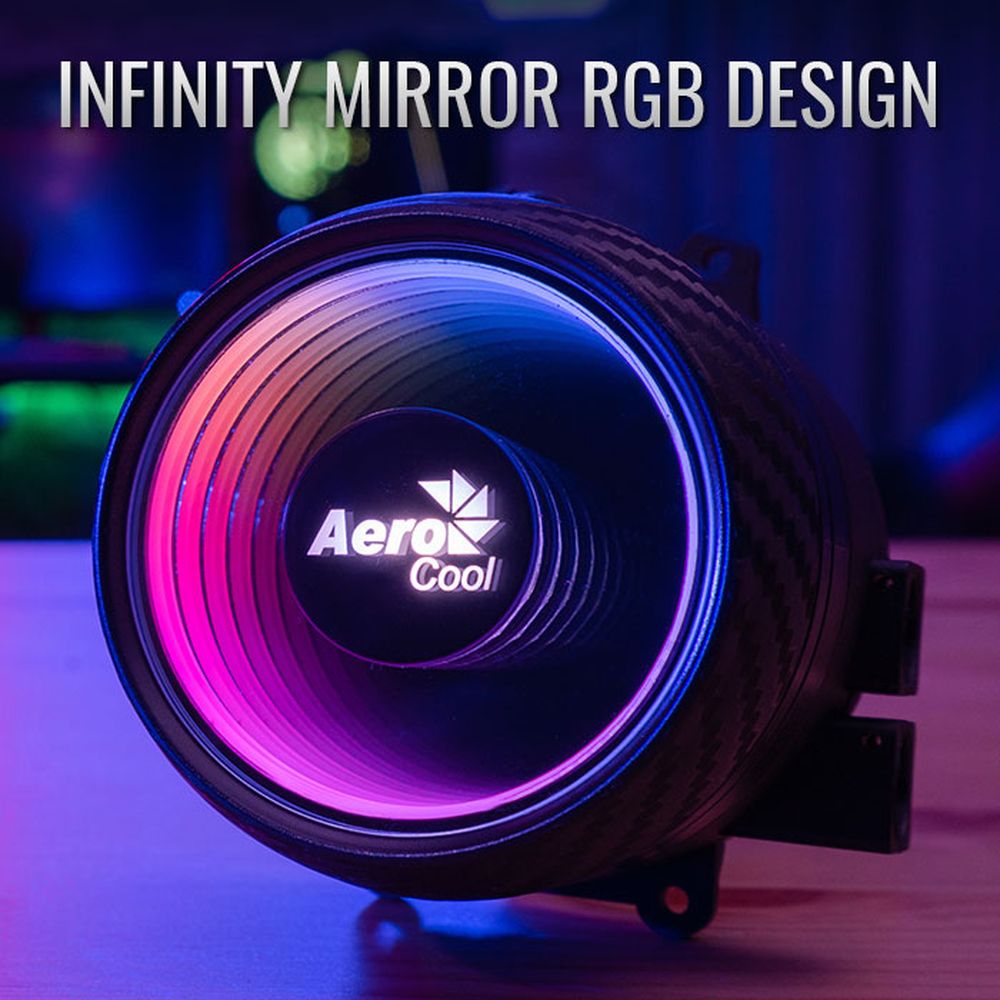 AEROCOOL Mirage L240 ARGB CPU Liquid Cooler (Black) - 5