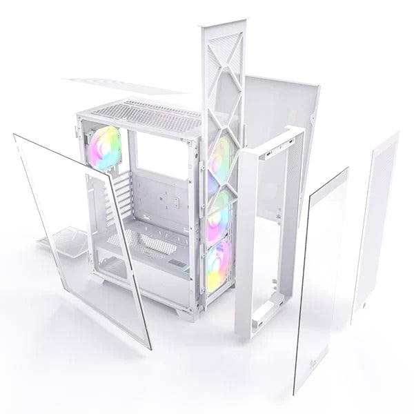 Montech AIR 1000 Premium ARGB (ATX) Cabinet (White) – TechCure India
