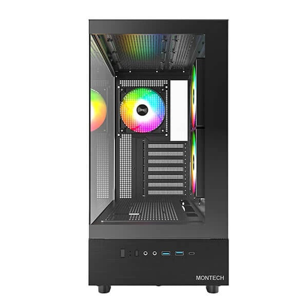 Montech XR Mid-Tower ATX Cabinet (Black) – TechCure India