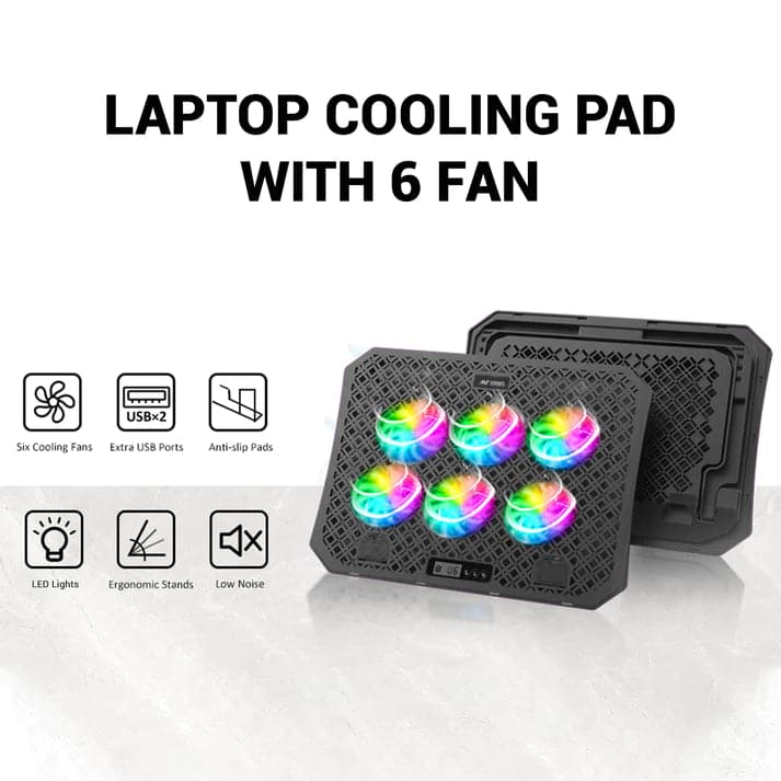 ANT ESPORTS NC210 Gaming Laptop RGB Cooler - 5