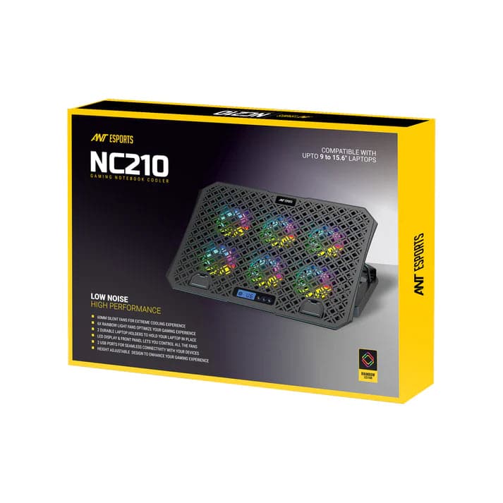 ANT ESPORTS NC210 Gaming Laptop RGB Cooler - 4