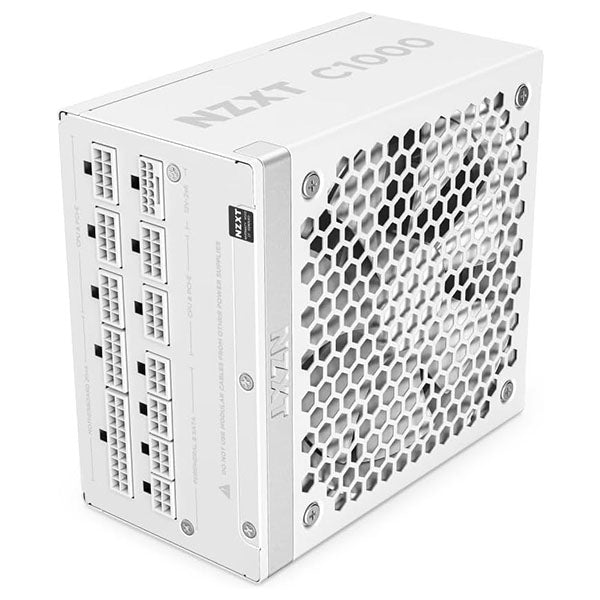 NZXT C1000 Gold ATX 3.1 Fully Modular Low-Noise PC Gaming Power Supply (White) – TechCure India