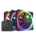 NZXT F120 RGB 120mm Black Cabinet Fan With RGB Controller (Triple Pack) – TechCure India