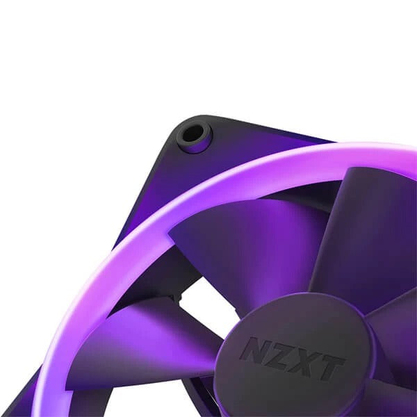 NZXT F120 RGB 120mm Black Cabinet Fan With RGB Controller (Triple Pack) – TechCure India