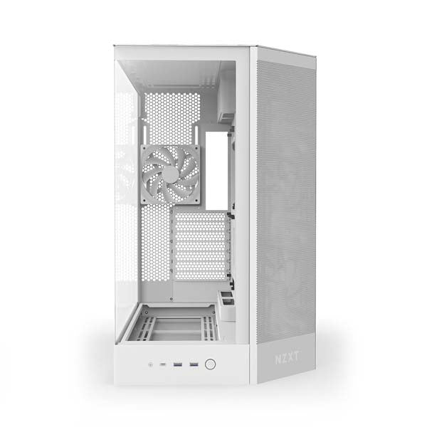 NZXT H9 Flow (2025) Dual Chamber Mid Tower ATX Airflow Cabinet (White) – TechCure India