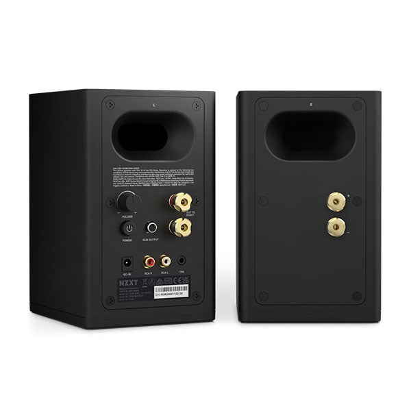 NZXT Relay Speakers 80 Watt Desktop PC Gaming Speakers (Black) – TechCure India