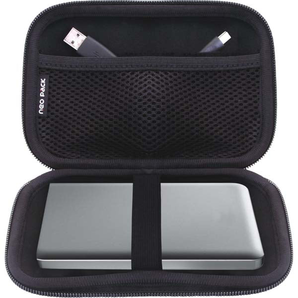 Neopack HDD Hard Protective Case with Storage Mesh for 2.5 inch Portable Hard Drive (Black) – TechCure India