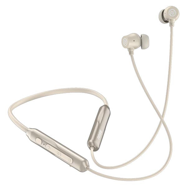 Noise Airwave Pro Bluetooth in Ear Neckband with Upto 32 dB ANC (Metallic Beige) – TechCure India