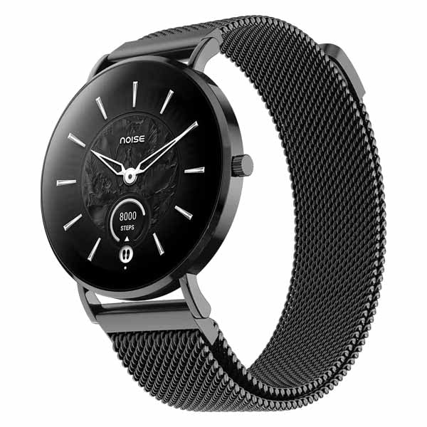 Noise Diva 2 Fashion Smart Watch for Women (Black Link) – TechCure India