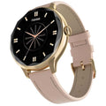 Noise Diva Smartwatch with Diamond Cut dial AMOLED Display Leather Strap 100+ Watch Faces, Female Cycle Tracker for Women (Rose Pink) – TechCure India