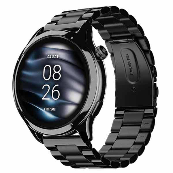 Noise Fit Mettle Smartwatch with Bluetooth Calling (Elite Black) – TechCure India