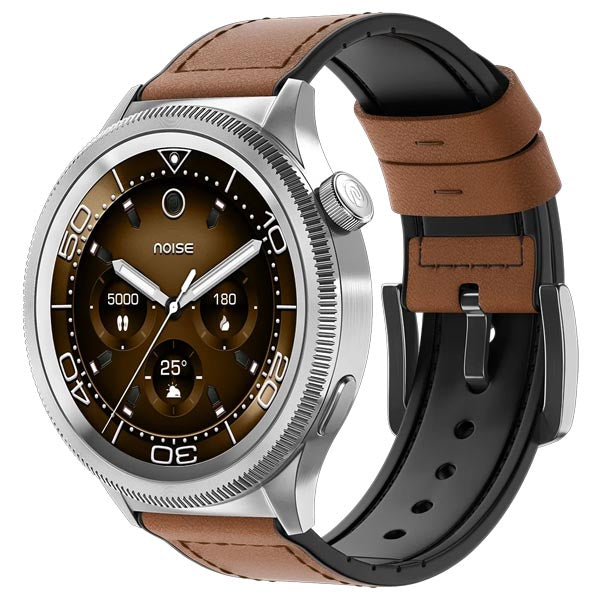 Noise Halo 2 Metallic Build BT Calling, 1.43" AMOLED Display, AOD, Gesture Controls Smart Watch (Vintage Brown) – TechCure India