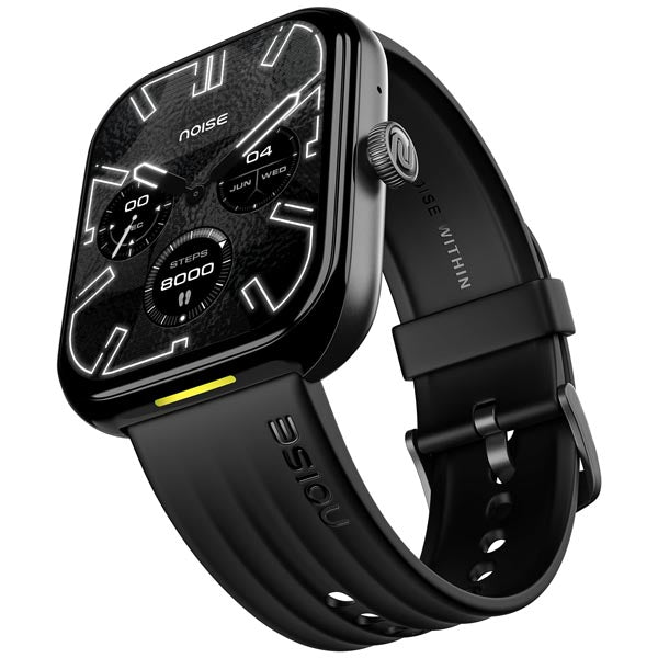 Noise Ultra 3 Luminary 1.96" AMOLED Display Premium Metallic Dial Smartwatch (Jet Black) – TechCure India