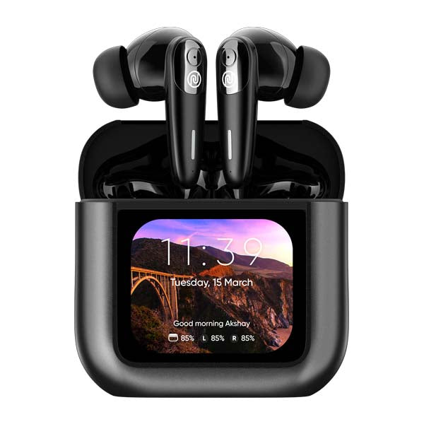 Noise View Buds Up to 45 hours of PlaytimeQuad Mic ENC TWS Earbuds (Metallic Black) – TechCure India