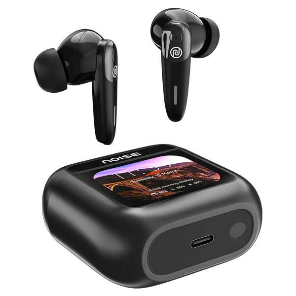 Noise View Buds Up to 45 hours of PlaytimeQuad Mic ENC TWS Earbuds (Metallic Black) – TechCure India