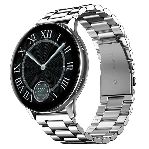 Noise Vortex Plus 1.46” AMOLED Display Smart Watch (Elite Silver) – TechCure India