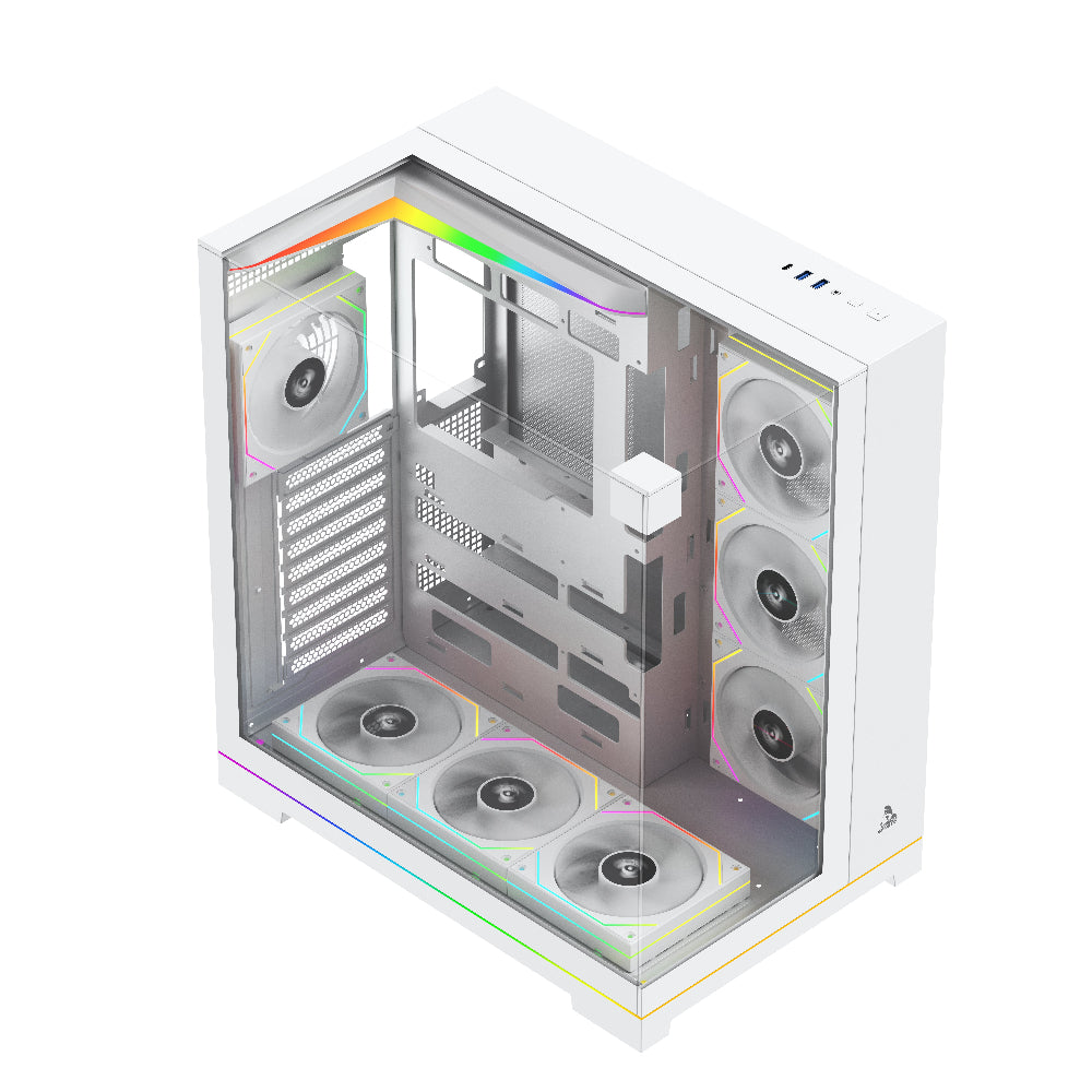 TAG Gamerz Supernova ARGB EATX Mid Tower Cabinet (White) – TechCure India