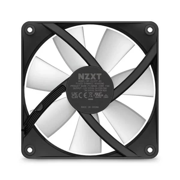NZXT F120 RGB Core 120mm Cabinet Fan Black (Single Pack) - 5