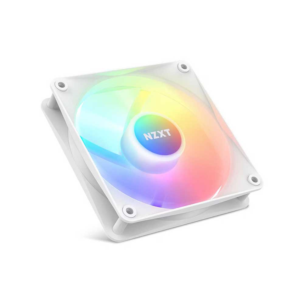NZXT F120 RGB Core 120mm Cabinet Fan with Mounted Hub Matte White (Single Pack) - 2